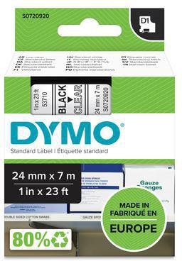 DYMO Schriftbandkassette D1 S0720920 24mmx7m sw auf tr