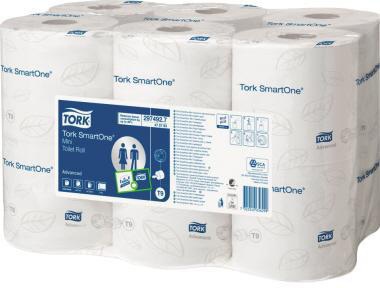 Tork Toilettenpapier Smart One Mini 472193 ws 12 St./Pack.