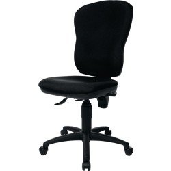 Bürodrehstuhl m.Permanentkontakt schwarz 420-550mm o.Armlehnen Trgf.110kgTOPSTAR