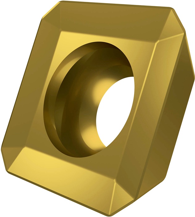 Fräswendeschneidplatte ISO SEET 1204AFSN:M8330 D.5,5mm PVD beschichtet Gold