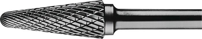 Frässtift KEL D.10mm Kopf-L.20mm Schaft-D.6mm HM Verz.Kreuz TECWERK