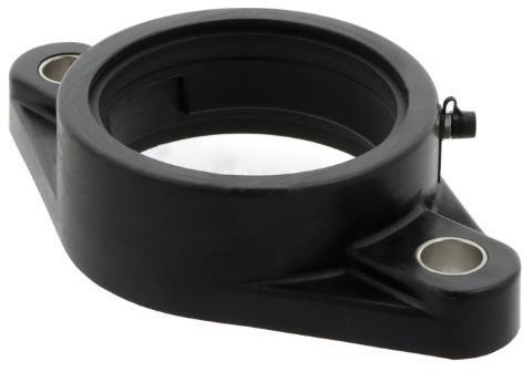 Flanschlagergehäuse TFL204 -BLACK 47mm ov.1St./VE ZEN