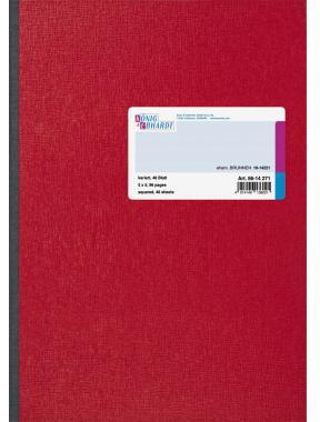 König & Ebhardt Kladde 8614271 DIN A4 kariert 48Blatt rot