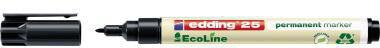 edding Permanentmarker 25 EcoLine 4-25001 1mm Rundspitze schwarz