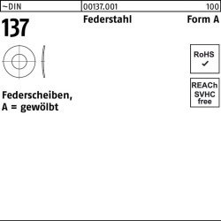 Federscheibe DIN 137 A 5 Federstahl 100 Stück