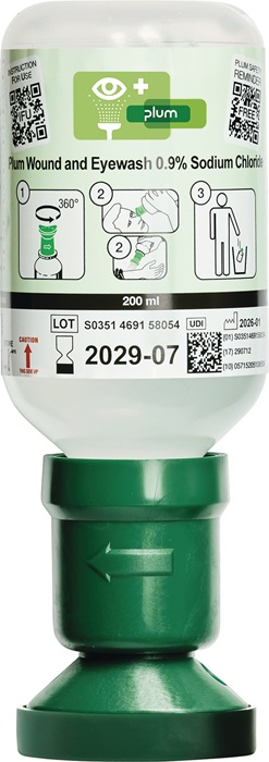 Augenspülflasche 200ml 3 J.(ungeöffnete Flasche) DIN EN15154-4 PLUM
