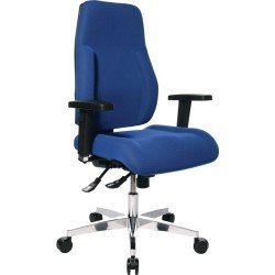 Bürodrehstuhl Punktsynchr.-T.blau 430-510mm Trgf.110kg TOPSTAR