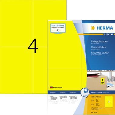 HERMA Etikett SPECIAL 4396 105x148mm gelb 400 St./Pack.