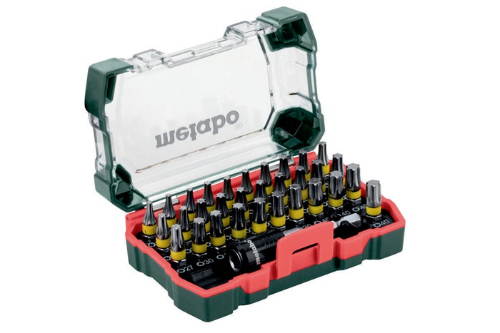 Bitsatz Torx 32tlg. Bit-L.25mm m.Bithalter65mm S2-Stahl Farbcodierung Metabo