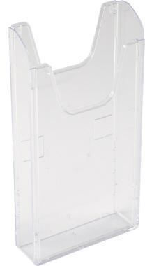 Exacompta Wandprospekthalter 65158D A4 hoch 1Fach transparent