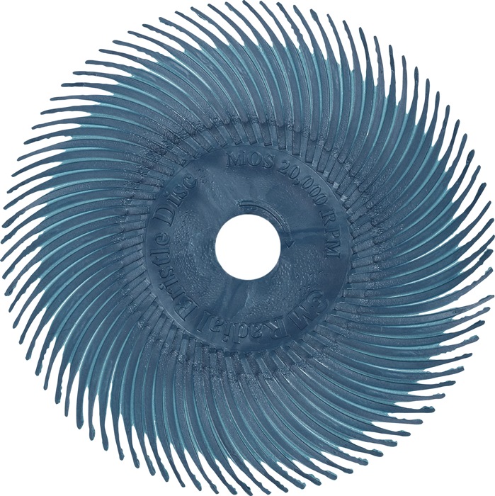 Radialbürstenscheibe RB-ZB Typ C D.75mm K.400 blau 20000min-¹ 3M