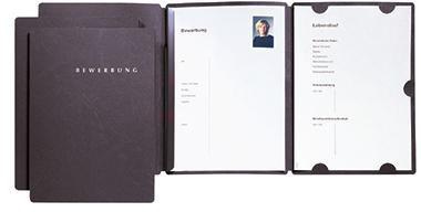 PAGNA Bewerbungsmmappe Select Basic 22002-04 DIN A4 Karton schwarz