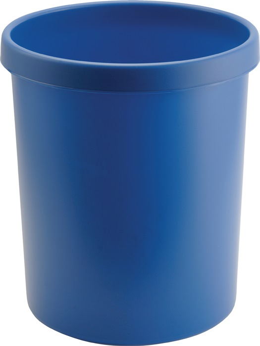 Papierkorb 30l H405xØ350mm m.Griffrand Ku.blau