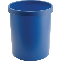 Papierkorb 30l H405xØ350mm m.Griffrand Ku.blau