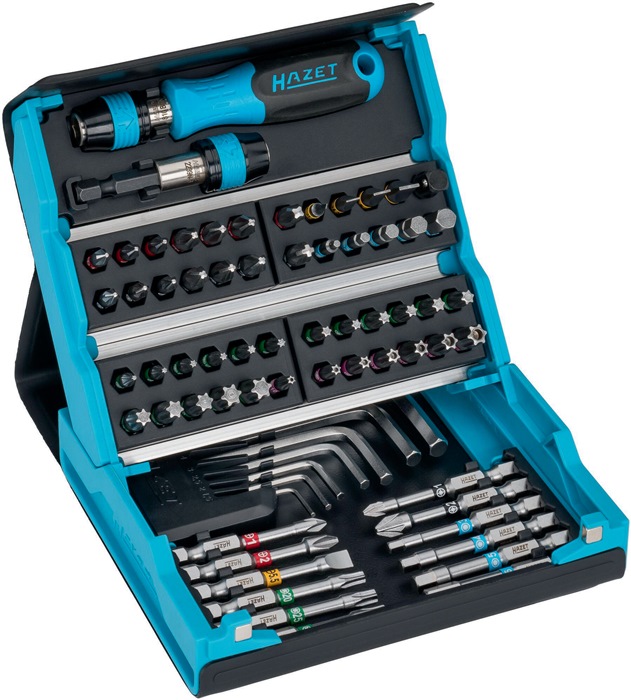 Bitsortiment SmartCase 2200SC-1 69-tlg.Schlitz/PH/PZD/6Kt./TX/TX-Bo HAZET