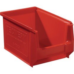 Sichtlagerkasten L230/200xB150xH130mm PE rot TECWERK