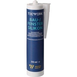 Bau-/Fenstersilikon transp.310ml Kartusche TECWERK