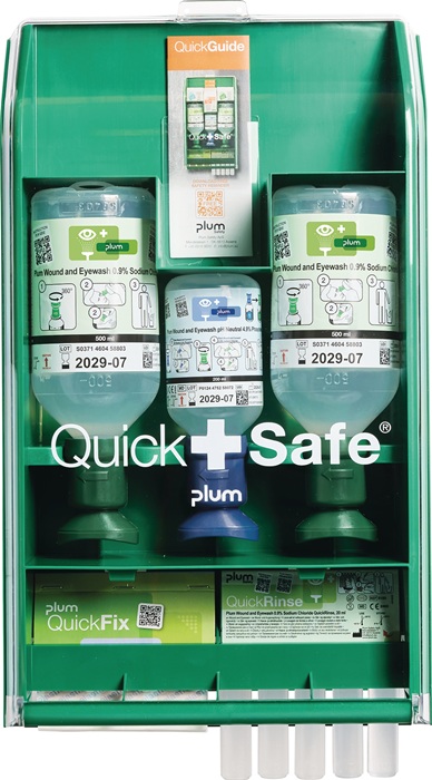QuickSafe Box Basic befüllt Ku.staubgeschützt PLUM