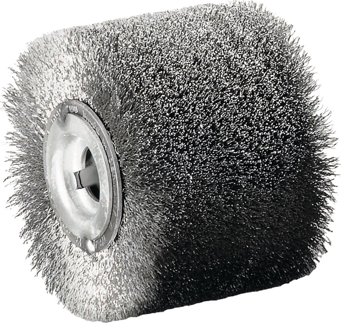 Satinierwalze VA-Stahldraht Ø100xB70mm 19,2mm LESSMANN