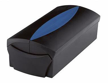 HAN Visitenkartenbox VIP 2000-34 f. 500Karten schwarz/blau +Register