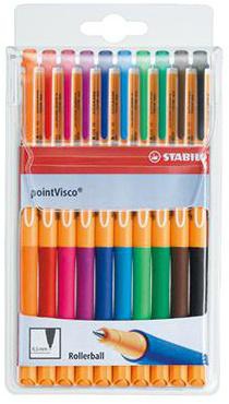 STABILO Tintenroller pointVisco 1099/10 0,5mm sortiert 10 St./Pack.