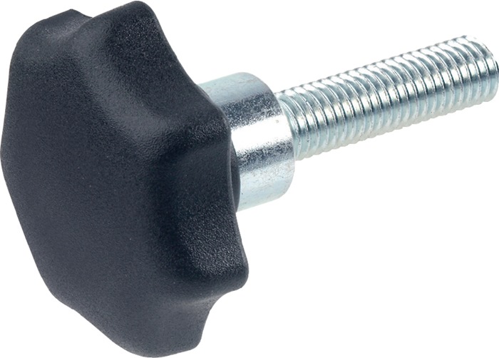 Sterngriff GN 6336.4 Sterngriffschraube Ku.d1 63mm d2 M 12mm l50mm GANTER