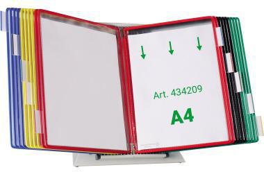 DJOIS Sichttafelständer 434209 DIN A4 20Sichttafeln sort.