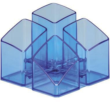 HAN Schreibtischköcher SCALA 17450-26 4Fächer transparent blau