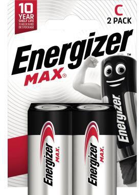 Energizer Batterie Max Alkaline E302306700 C/Baby/LR14 2 St./Pack.