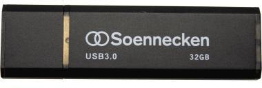 Soennecken USB-Stick 71618 3.0 32GB schwarz/silber