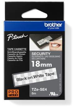 Brother Schriftband TZESE4 18mmx8m sw auf ws
