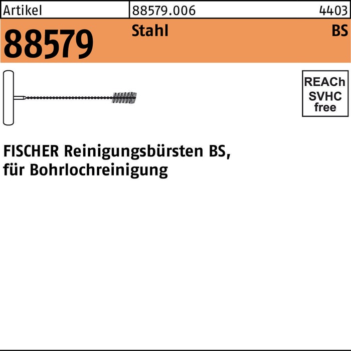 Reinigungsbürste R 88579 FHB-BS 25 Stahl 1 Stück FISCHER