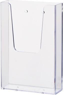 helit Wandprospekthalter H2350002 1/3 A4 1Fach PS transparent