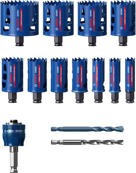 Lochsägen-Set EXPERT Multi Material 20/22/25/32/35/40/44/51/60/64/76mm