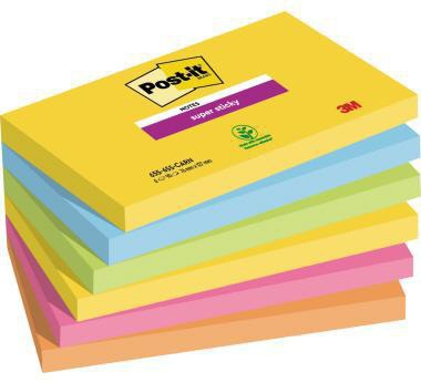 Post-it Haftnotiz SuperSticky 655-6SS-CARN 127x76mm 6St.