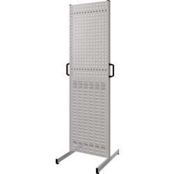 Stellwand H1870xB530xT590mm 1 Loch -/1 Schlitzplatte RAL 7035 KAPPES