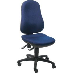 Bürodrehstuhl m.Permanentkontakt blau 420-550mm Trgf.110kg TOPSTAR