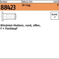 Blindnietmutter R 88423 FLAKO M8 /0,25-3,5 Aluminium 100 Stück