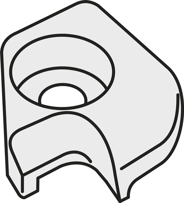 Klemme ISO UP 24 Bruttogewicht 24,7g PRAMET
