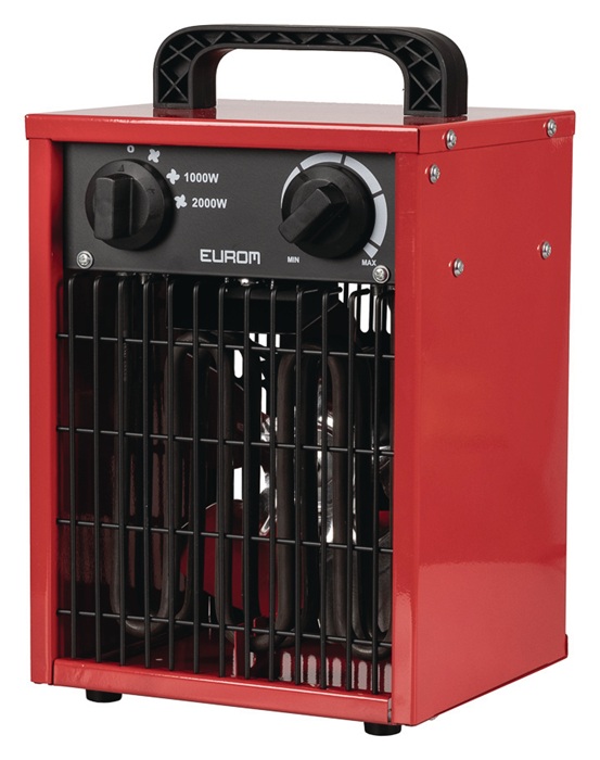 Elektroheizer 271,8 m³/h 0/1000/2000 W 16 A EUROM
