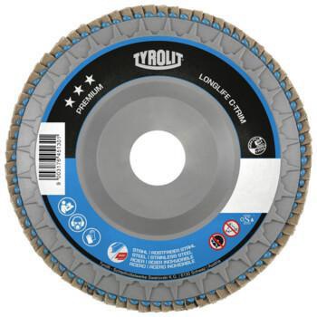 Fächerscheibe LONGLIFE C-TRIM D.125mm K.80 fl.INOX/Stahl ZK TYROLIT