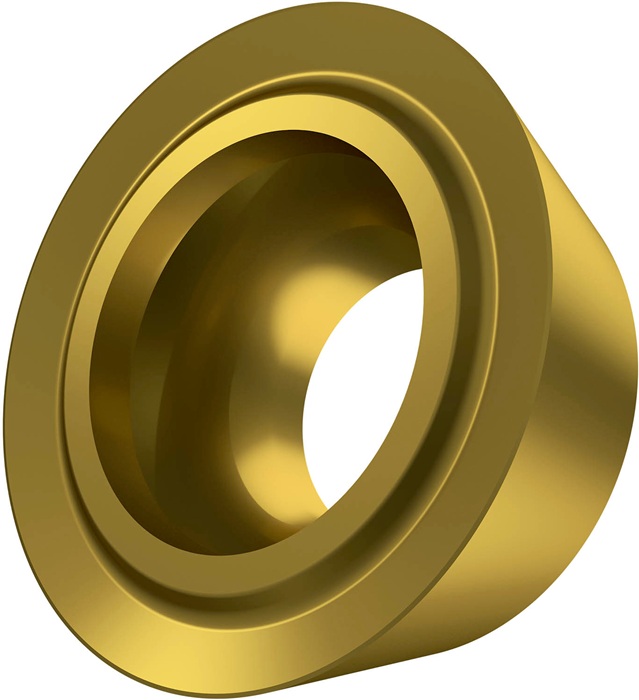 Fräswendeschneidplatte ISO RDET 1003MOSN:M8340 D.4,4mm PVD beschichtet Gold