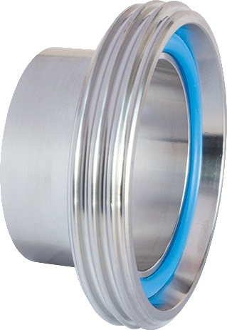 Milchrohrverschraubung Typ VMS VA (1.4301) Nenn-Gr.95x1/6 Zoll