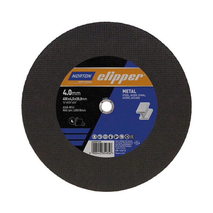 Trennscheibe D400x4,0mm Typ 41 Metall Bohr.20mm NORTON CLIPPER