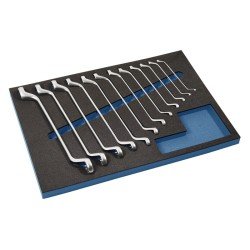 Werkzeugmodul 12-tlg.3/3-Modul Schlüsswelweiten 6x7-30x32mm TECWERK