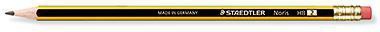 STAEDTLER Bleistift Noris 122-HB HB Radierer gelb/schwarz
