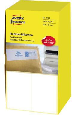 Avery Zweckform Frankieretikett 03433 163x43mm 1.000 St./Pack.