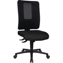 Bürodrehstuhl m.Synchr.-Techn.schwarz/schwarz 460-560mm Trgf.110kg TOPSTAR