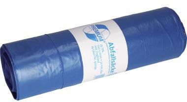 DEISS Müllbeutel 90099 m.Zugband LDPE 120l bl 25 St./Pack.