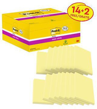 Post-it Haftnotiz 65516SYP 76x127mm gelb 14+2St.
